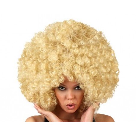 PELUCA AFRO RUBIA