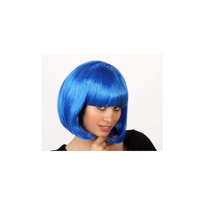 PELUCA AZUL CORTA FLEQUI.