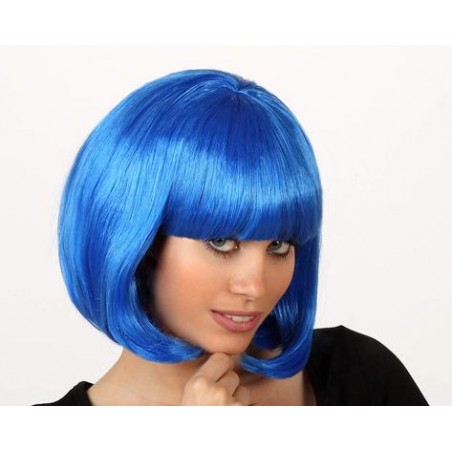 PELUCA AZUL CORTA FLEQUI.