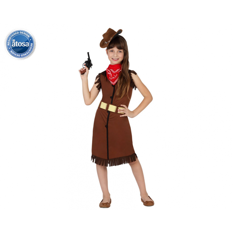 DISFRAZ VAQUERA NIÑA INFANTIL MARRÓN