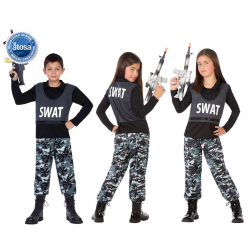 DISFRAZ POLICIA NIÑO UNISEX INFANTIL SWAT
