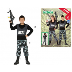 DISFRAZ POLICIA NIÑO UNISEX INFANTIL SWAT