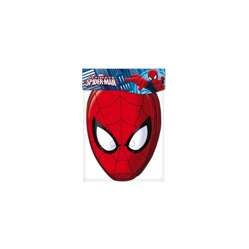 CARETA CARTON SPIDERMAN 6 UNID.