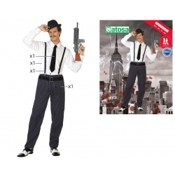 DISFRAZ GANGSTER HOMBRE ADULTO TRAJE