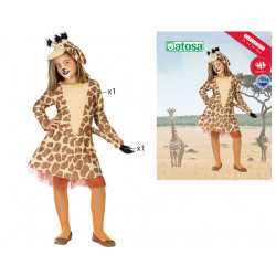 DISFRAZ JIRAFA NIÑA INFANTIL MARRÓN
