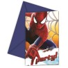 INVITACIONES SPIDERMAN 6 UNID