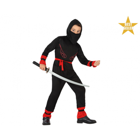 DISFRAZ NINJA ROJO NIÑO INFANTIL