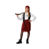 DISFRAZ PIRATA ROJO NEGRO NIÑA INFANTIL