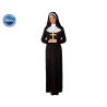 DISFRAZ MONJA MUJER ADULTO NEGRO
