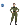 DISFRAZ PILOTO MUJER ADULTO VERDE