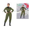 DISFRAZ PILOTO MUJER ADULTO VERDE