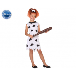 DISFRAZ CAVERNICOLA NIÑA INFANTIL BLANCO