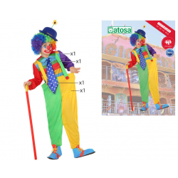DISFRAZ PAYASO NIÑO INFANTIL PANTALONES ANCHOS