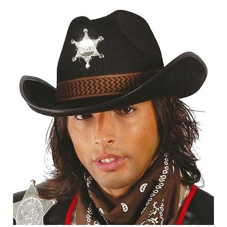 Sombrero de Sheriff Negro...