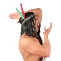 Cinta Indio con Plumas | Accesorio para Disfraz - Carnaval
