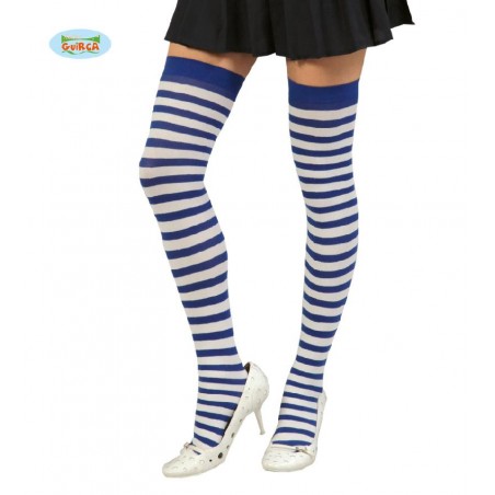 Medias A Rayas Azules y...
