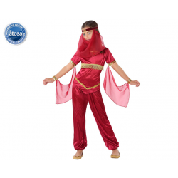 DISFRAZ PRINCESA ARABE ROJO NIÑA INFANTIL