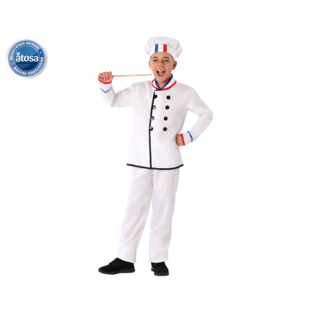 DISFRAZ COCINERO NIÑO INFANTIL BLANCO