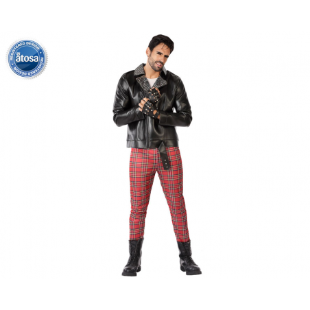DISFRAZ PUNKY AÑOS 80 HOMBRE ADULTO