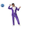DISFRAZ ESTRELLA ROCK MORADO ADULTO