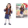 DISFRAZ HIPPIE NIÑA BEBÉ FLECOS