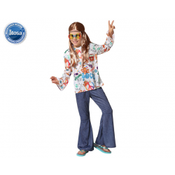 DISFRAZ HIPPIE NIÑO MULTICOLOR INFANTIL