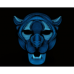 MÁSCARA PANTERA LUZ LED