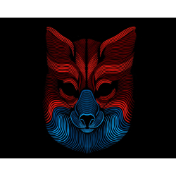 MÁSCARA ZORRO LUZ LED