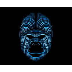 MÁSCARA GORILA LUZ LED