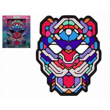 MÁSCARA LEOPARDO LUZ LED