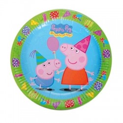 PLATOS DE PEPPA PIG 23 CM.8 UNID.