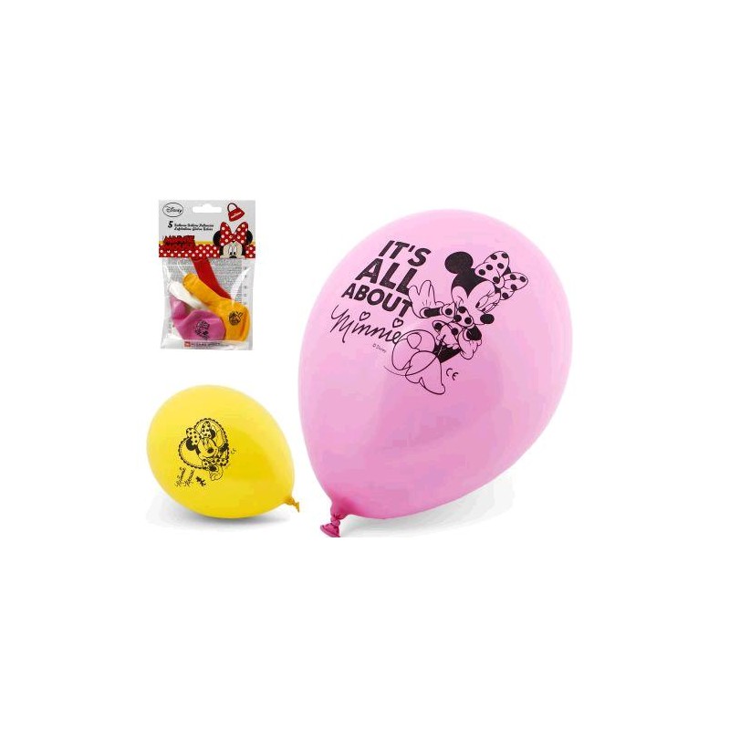 GLOBOS MINNIE 5 UNID.