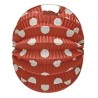 Farolillos Feria Rojo Lunar Blanco 22 cm.