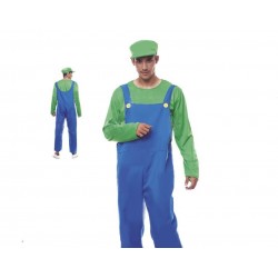 Disfraz de Fontanero Verde para hombre