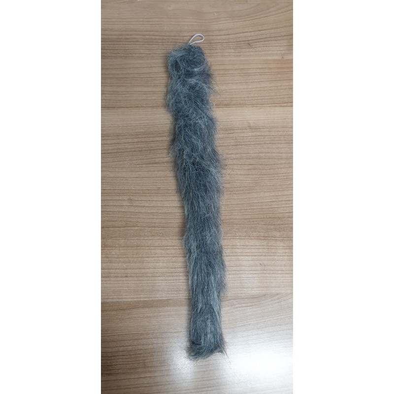 Cola con Pelo Gris 43 cm.
