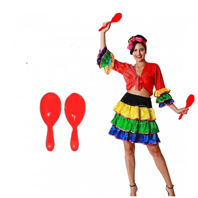 Maracas de Plástico 18 cm.