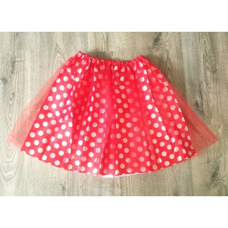 Tutu Rojo Lunares Blancos...