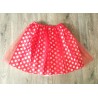 Tutu Rojo Lunares Blancos Infantil 33 cm.