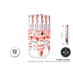 Cañón de Confeti Pétalos Rojos 40 cm.