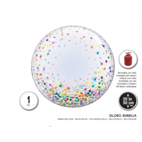 Globo Burbuja con Topos 45...