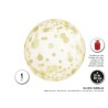 Globo Burbuja con Topos Oro 45 cm 18"