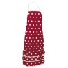 Delantal Flamenco Rojo con Lunares Blancos