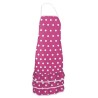 Delantal Flamenco Fucsia Lunares Blancos