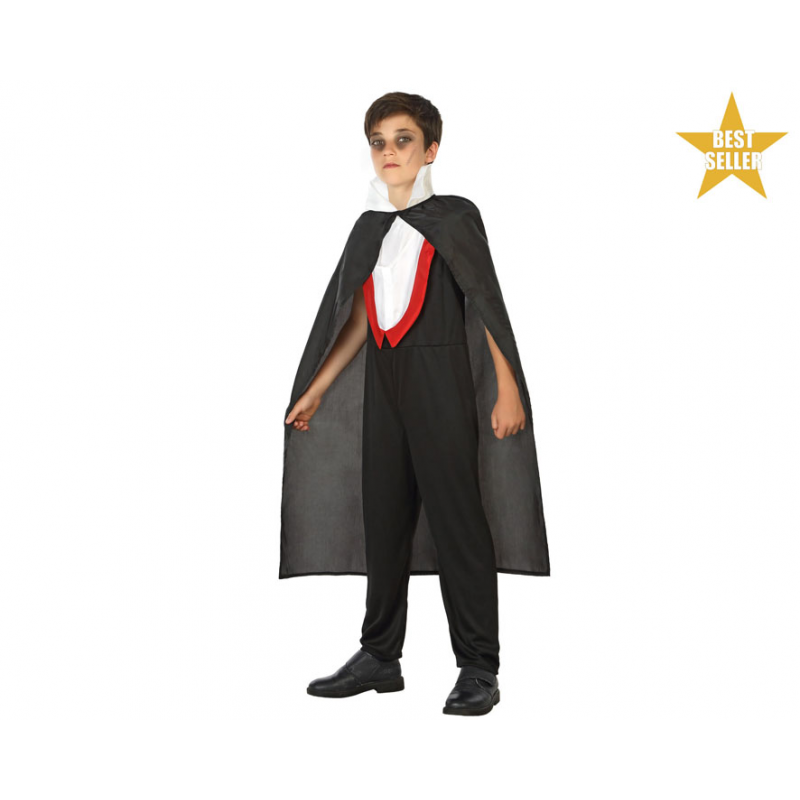 DISFRAZ VAMPIRO NEGRO NIÑO INFANTIL