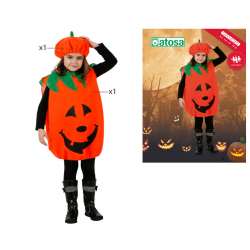 DISFRAZ CALABAZA NIÑA INFANTIL SONRIENTE