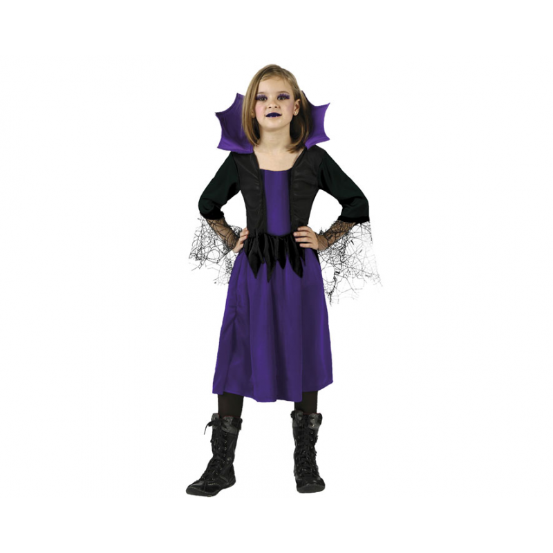 DISFRAZ MUJER ARAÑA NIÑA INFANTIL VIOLETA