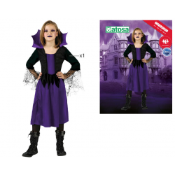 DISFRAZ MUJER ARAÑA NIÑA INFANTIL VIOLETA