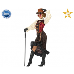 DISFRAZ STEAMPUNK MUJER ADULTO DISTOPÍA