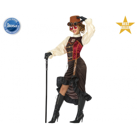 DISFRAZ STEAMPUNK MUJER ADULTO DISTOPÍA