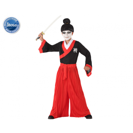 DISFRAZ SAMURAI JAPONÉ NIÑO INFANTIL